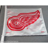 NHL Detroit Red Wings Logo White Window Car Flag RICO or Fremont Die