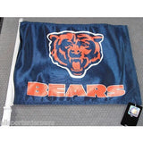 NFL Chicago Bears Logo on Blue Window Car Flag