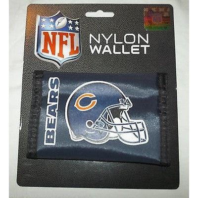 NFL Chicago Bears Tri-fold Nylon Wallet with Printed Helmet