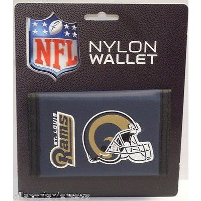 NFL St. Louis Rams Tri-fold Nylon Wallet with Printed Helmet