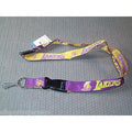 NBA Los Angeles Lakers Reversible Lanyard Keychain 23" Long 1" Wide by Aminco