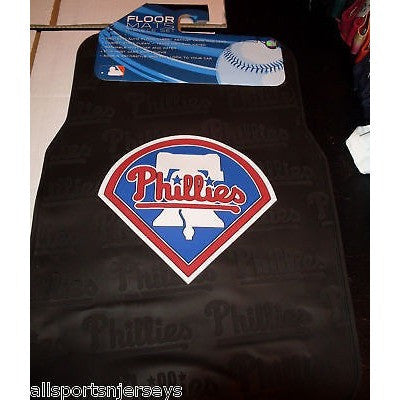 MLB Philadelphia Phillies Car Truck Front Rubber Floor Mats Set by The Northwest Co.