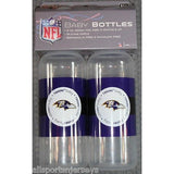 NFL Baltimore Ravens 9 fl oz Baby Bottle 2 Pack by baby fanatic