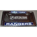 NHL New York Rangers Laser Cut Chrome License Plate Frame