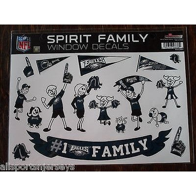 NFL Philadelphia Eagles Spirit Family Decals Set of 17 by Rico Industries