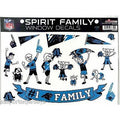 NFL Carolina Panthers Spirit Family Decals Set of 17 by Rico Industries