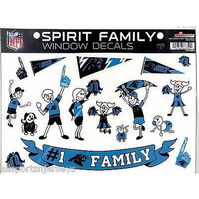 NFL Carolina Panthers Spirit Family Decals Set of 17 by Rico Industries