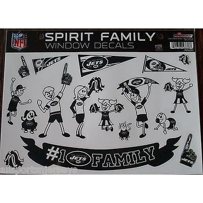 NFL New York Jets Spirit Family Decals Set of 17 by Rico Industries