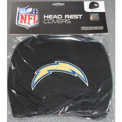 NFL San Diego Chargers Headrest Cover Embroidered Logo Set of 2 by Team ProMark