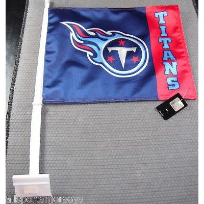 NFL Tennessee Titans Logo on Window Car Flag by Fremont Die