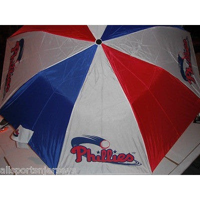 MLB Travel Umbrella Philadelphia Phillies 3 Color By McArthur For Windcraft