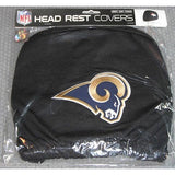 NFL Los Angles Rams Headrest Cover Embroidered Logo Set of 2 by Team ProMark