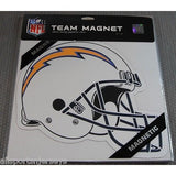 NFL 12 INCH AUTO MAGNET SAN DIEGO CHARGERS HELMET