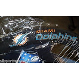 NFL POLY-SUEDE MESH STEERING WHEEL COVER MIAMI DOLPHINS CURRENT LOGO