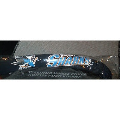 NHL POLY-SUEDE MESH STEERING WHEEL COVER SAN JOSE SHARKS