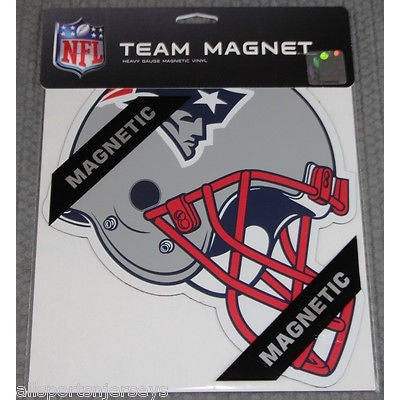 NFL New England Patriots 8 Inch Auto Magnet Die Cut Helmet by Fremont Die