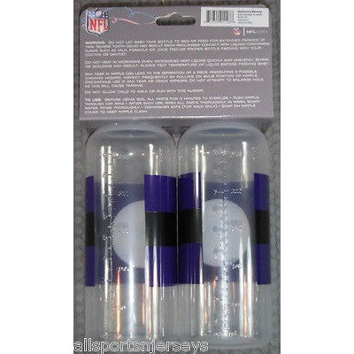 NFL Baltimore Ravens 9 fl oz Baby Bottle 2 Pack by baby fanatic