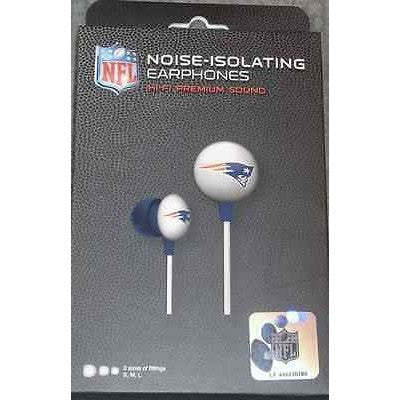 NFL iHip Team Logo Earphones New England Patriots