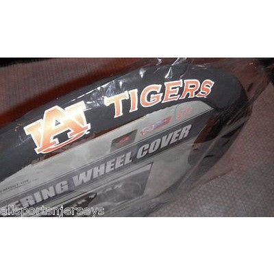 NCAA POLY-SUEDE MESH STEERING WHEEL COVER AUBURN TIGERS