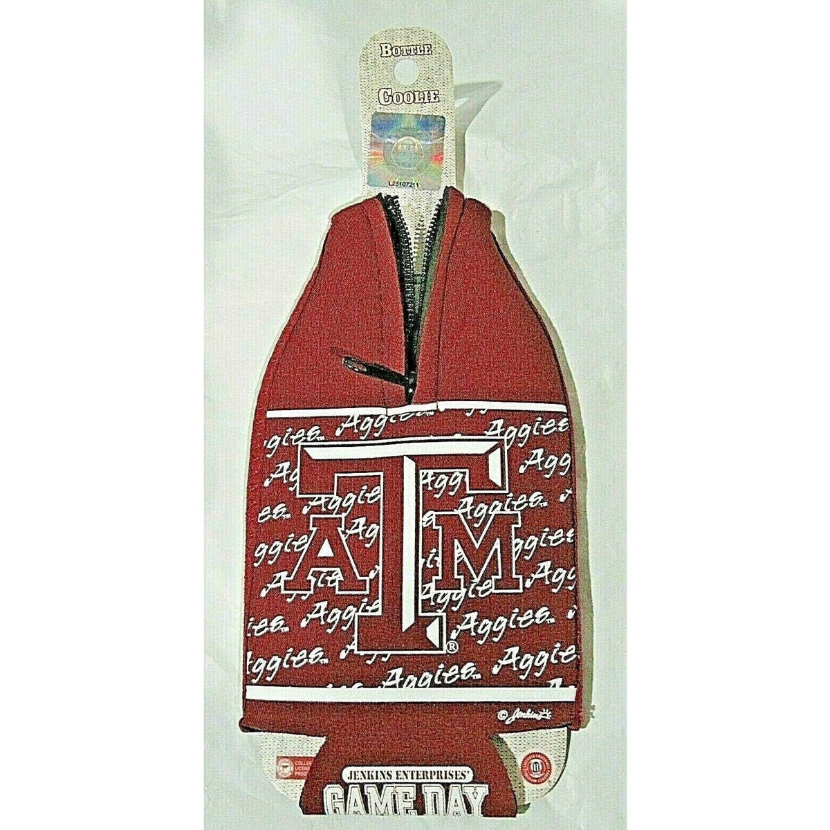 Texas A&M Aggies Team Logo on Maroon Bottle Coolie by Game Day Outfitters