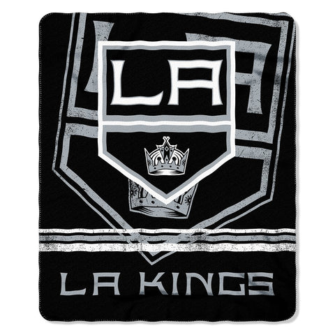 NHL Los Angeles Kings 50" by 60" Rolled Fleece Blanket Fade Away Design