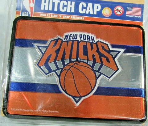 NBA New York Knicks Laser Cut Trailer Hitch Cap Cover by WinCraft