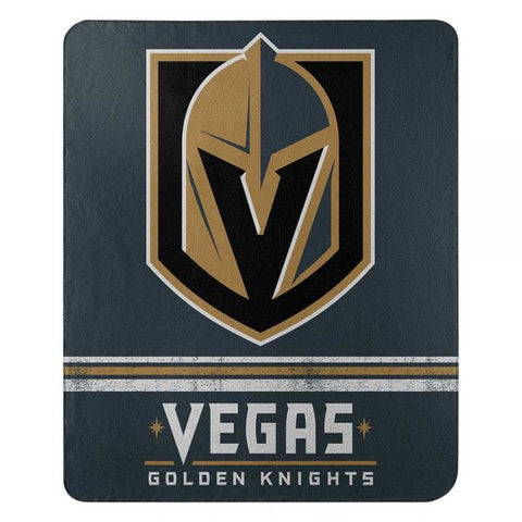 NHL Vegas Golden Knights 50" by 60" Rolled Fleece Blanket Fade Away Design