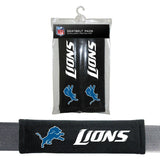 NFL Detroit Lions Velour Seat Belt Pads 2 Pack by Fremont Die