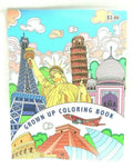 Grown Up Adult Coloring Book Color Pages Towers Buildings Landmarks 32 pages