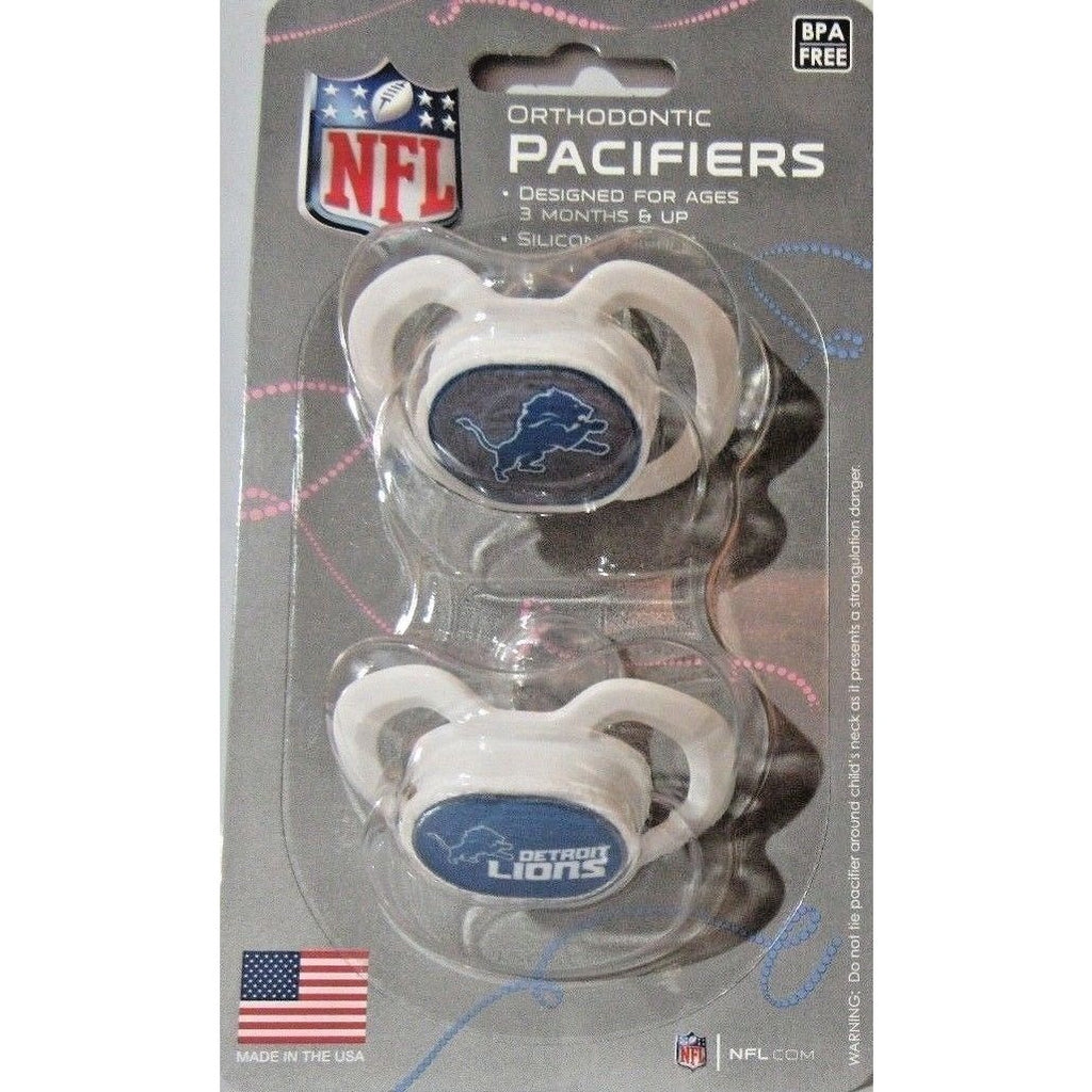 NFL Pacifiers Set of 2 Images Color Shield on Card by baby fanatic