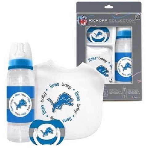 NFL Detroit Lions Gift Set Bottle Bib Pacifier by baby fanatic