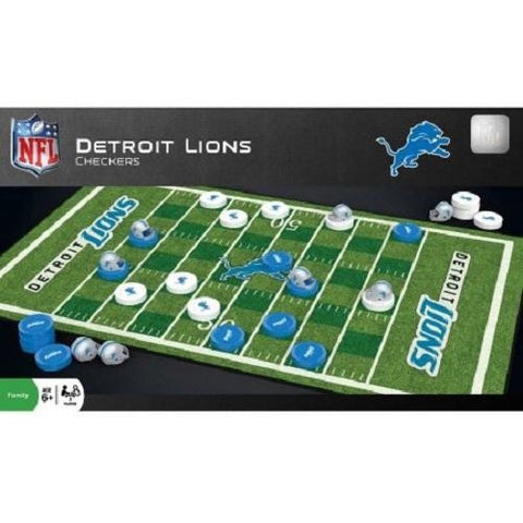 NFL Detroit Lions Checkers Game by Masterpieces Puzzles Co.