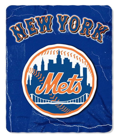 New York Mets 50" x 60" Fleece Blanket Wicked Design by Northwest