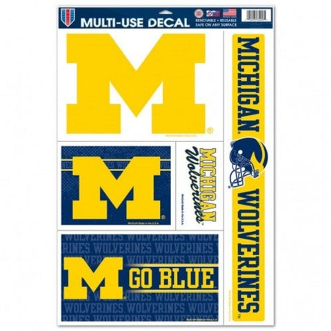 NCAA Michigan Wolverines Ultra Decals Set of 5 By WINCRAFTT