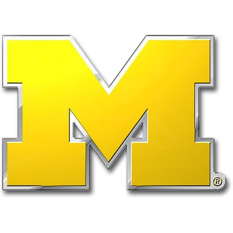NCAA Michigan Wolverines 3-D Color Logo Auto Emblem By Team ProMark