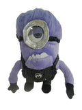 Despicable Me 2 Purple Evil Stuart Plush Backpack Bagclip Pull