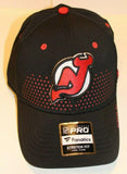 NWT NHL New Jersey Devils 2018 Draft Flex Cap Logo Over Red Dots Size L/XL