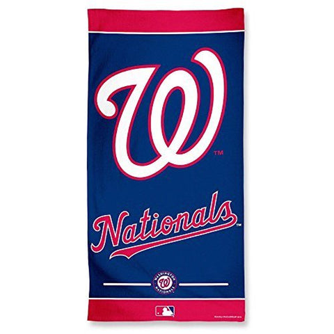 MLB Washington Nationals Vertical Logo on Beach Towel 30"x60" WinCraft