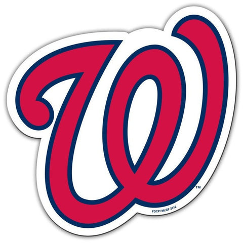 MLB Washington Nationals Cap Logo on 12 inch Auto Magnet