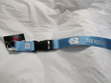 NCAA All White North Caroline Lanyard Detachable Buckle 23"X3/4" by Aminco