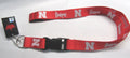 NCAA Nebraska Cornhuskers White Lettering on Red Lanyard 23"X1" by Aminco