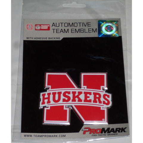 NCAA Nebraska Cornhuskers 2nd 3-D Color Logo Auto Emblem By Team ProMark