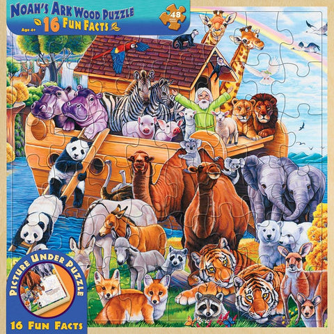 Noah's Ark Wood Jigsaw Puzzle 48 Piece Masterpieces Puzzle