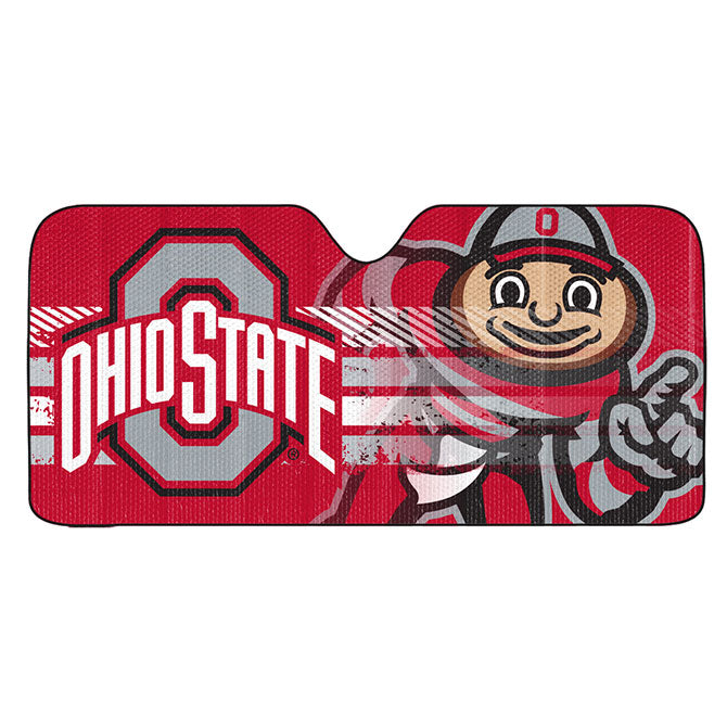 NCAA Ohio State Buckeyes Automotive Sun Shade Universal Size Team ProMark