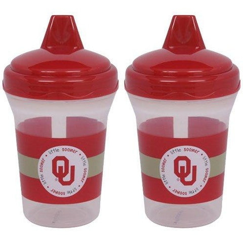 NCAA Oklahoma Sooners Toddlers Sippy Cup 5 oz. 2-Pack by baby fanatic