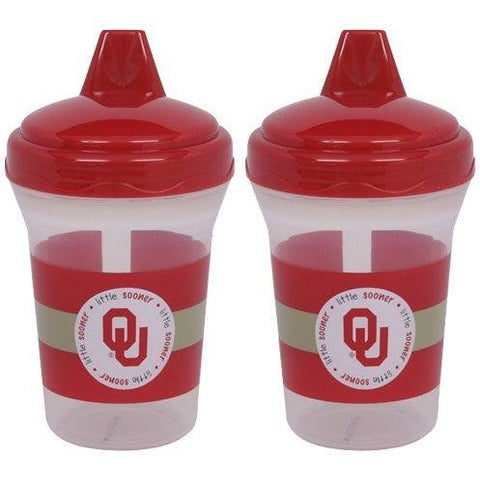 NCAA Oklahoma Sooners Toddlers Sippy Cup 5 oz. 2-Pack by baby fanatic