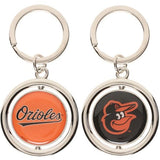 MLB Spinning Logo Key Ring Keychain Forever Collectibles Select Team to Left