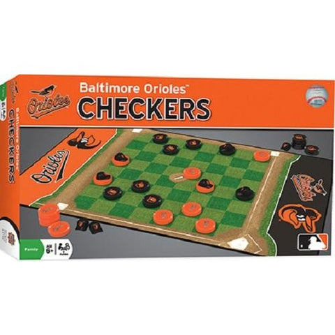 MLB Baltimore Orioles Checkers Game by Masterpieces Puzzles Co.