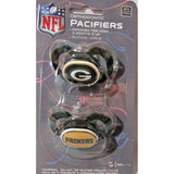 NFL Pacifiers Set of 2 Images Color Shield on Card by baby fanatic