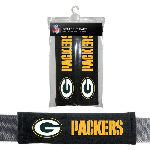 NFL Green Bay Packers Velour Seat Belt Pads 2 Pack by Fremont Die